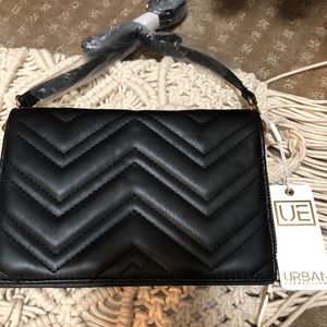 NWT Black Quilted Urban Expressions Crossbody
